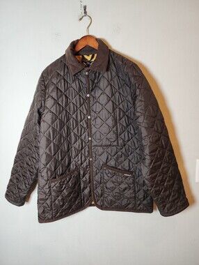 XXL/44 Lavenham Brown Quilted Jacket Men's $395 Made In England